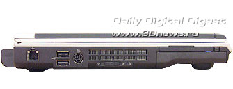 Dell XPS M1210. Вид слева