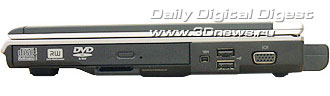 Dell XPS M1210. Вид справа