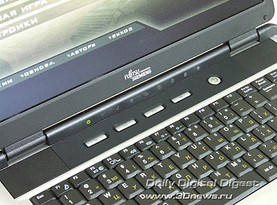 Fujitsu-Siemens Amilo Pi1536. Дополнительные клавиши и индикаторы активности